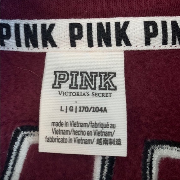Maroon PINK Quarter Zip - Picture 5 of 5